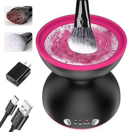 Portable Electric Make Up Brush Cleaner Machine 2 Speed