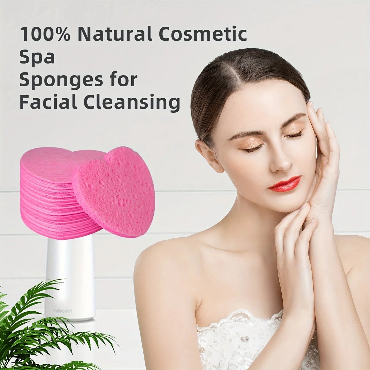 20 Pieces Facial Sponges Cleansing Pads