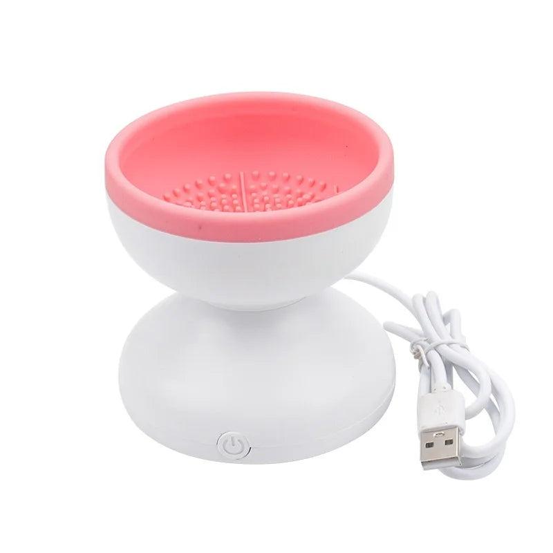 Portable Electric Make Up Brush Cleaner Machine 2 Speed